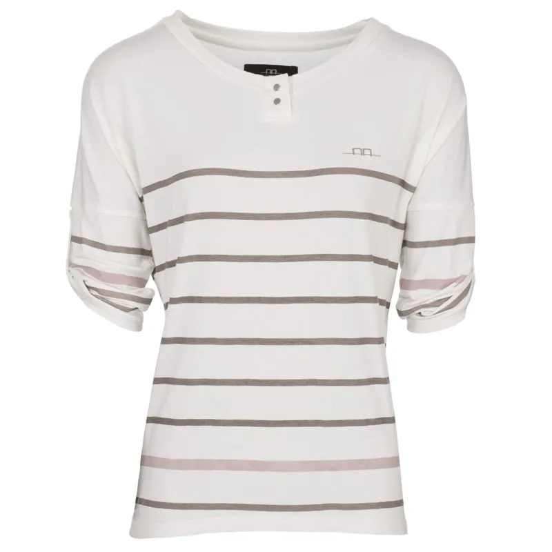 Horseware AA Sardara 3/4 Sleeve with Snaps - White/Grey Stripe 